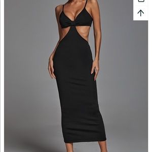 Black cut out dress